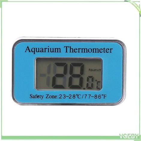 Thermomètre d'aquarium - FAFEICY - LCD - Plage -50+70°C - Ventouse submersible - Précision ±0,1°C (1/5)
