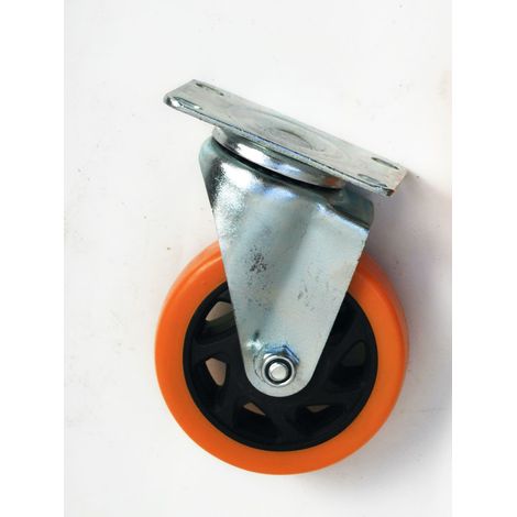 RUOTA RUOTE ROTELLE 100x32 4&quot mm CARRELLO CARRELLI INDUSTRIALI GIREVOLE CUSCINETTI 367