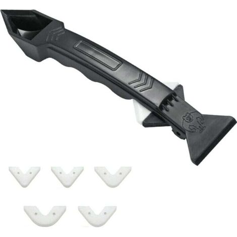 Kit d'outils de calfeutrage - Ensemble d'outils de mastic amovible pour cuisine, salle de bain, mur et extérieur (1/4)