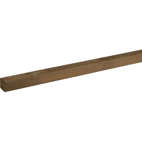 Confezione 6 Pezzi Profilo 4,5x4,5x200 cm in Legno di Pino Impregnato