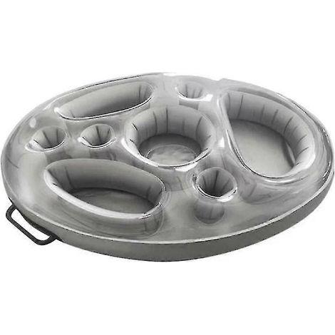 Matelas gonflable flottant pour piscine, plateau pour nourriture et boissons, matelas pneumatique pour piscine, porte-repas et porte-boissons. (1/5)