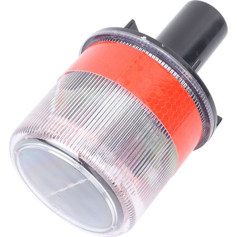 Solarbetriebene LED-Verkehrswarnleuchte, wasserdicht, einfach zu transportieren, Blinklicht, Notleuchte für Baustellen, Wachhäuschen, Zäune (1/5)