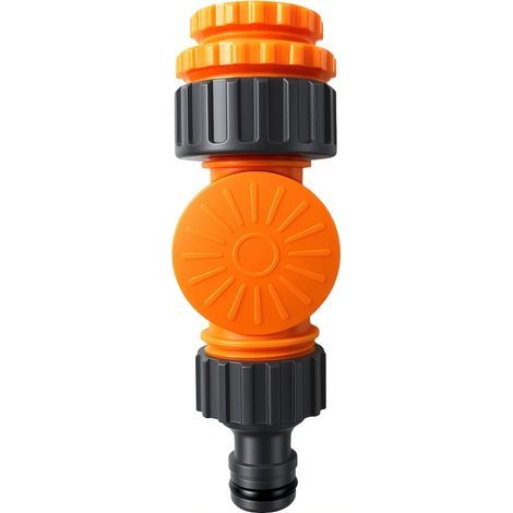 1 Stück Schnellkupplungs-Drehschlauchadapter, Gartenschlauchverbinder, Wasserhahn-Schnellverbinder, Universal-Schlauchverbinder, geeignet für 1/2"/3/4"/1"-Außengewinde-Wasserhähne (1/5)