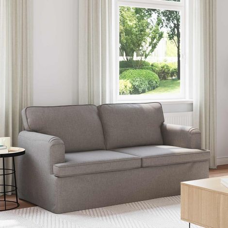Sofa Taupe 162 x 80 x 85 cm Stoff