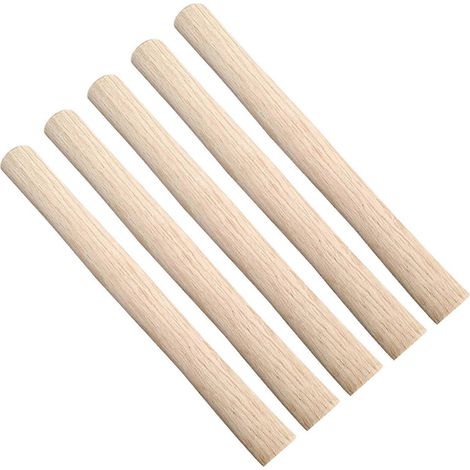 Manche de marteau de rechange en bois massif pour réparations extérieures (lot de 5) (1/5)