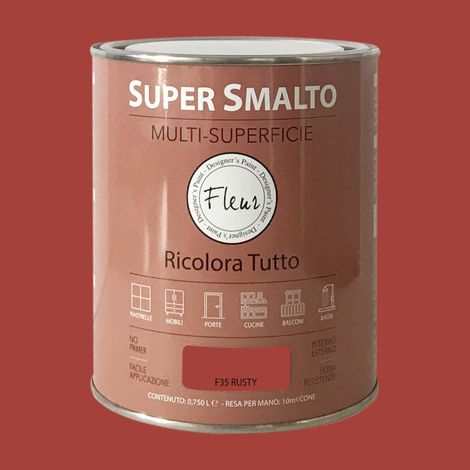 FLEUR SUPER SMALTO MULTI-SUPERFICIE 750ML F35 RUSTY
