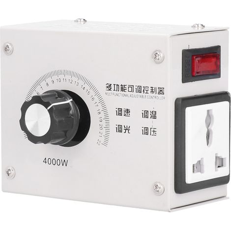 Variateur de tension SCR 4000 W, contrôleur électronique à thyristors haute puissance AC110/ (1/5)