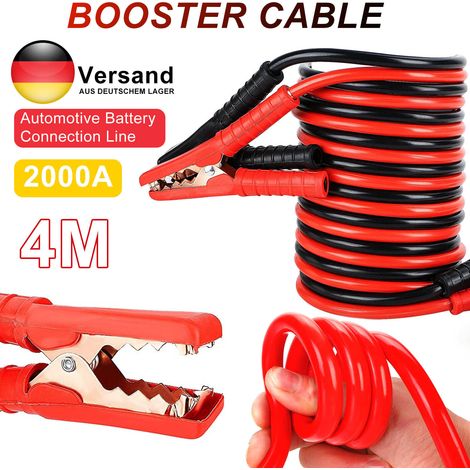 Cable De Saut Batterie - 2000 A - 4 M - Pour Voiture Et Camion - 2 Pièces (1/5)