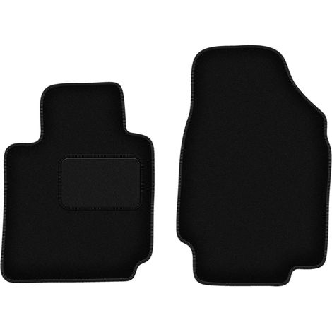Alfombrillas delanteras para Nissan Micra K12 CC cabrio (2003-2010) negras (1/5)