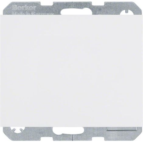 Berker Steckdose SCHUKO mit Klappdeckel u. erh. BS K.1 polarweiß glänzend 47517109 (1/5)