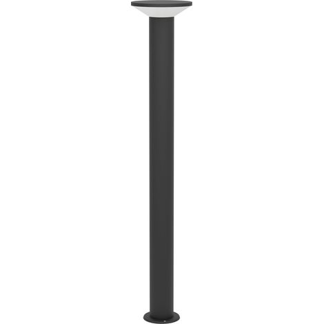 Esterno Lampade Da Terra Moderno Rigosa Acciaio Nero Led 10W 1100Lm Ip44 Big
