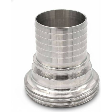 Raccord alimentaire male DIN avec douille en inox 316 DN25