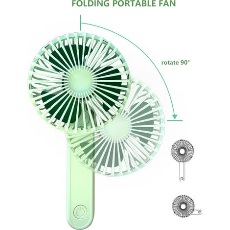 Ventilateur portable compact et élégant, avec poignée ergonomique et moteur sans balais haute vitesse. Idéal comme cadeau d'été pour hommes et femmes branchés.-AquaForge