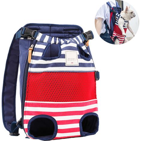 Sac à dos pour chiens, face avant ouverte, support dorsal, extérieur et voyage
