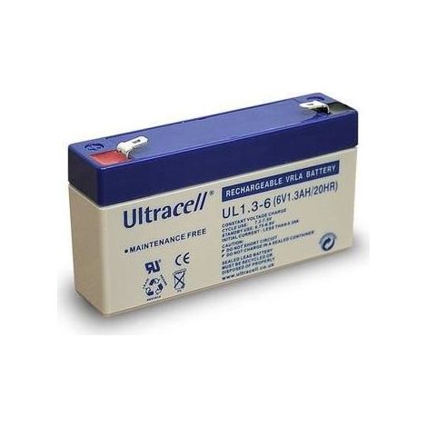 Alpexe® Batterie Plomb (UltraPile) 6 V 1,3 Ah (Faston 187
