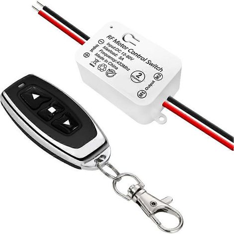 Interrupteur de télécommande pour moteur CC, contrôleur récepteur relais 12 V-80 V CC 5 A, commande radio pour la marche avant et arrière du moteur (1/5)