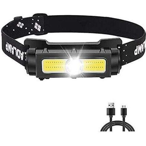 Powerful 1000 Lumen Headlamp, Rechargeable LED Headlamp with Red and White Light and Removable Magnet, 7 Modes for Running, Camping, and Fishing [Energy Class A+++] (1/4)