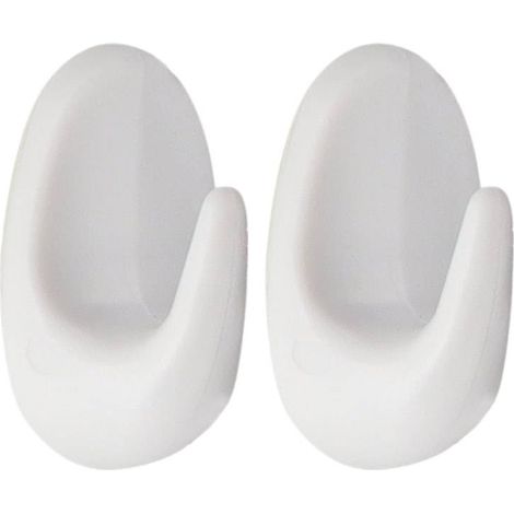 Juego de 2 ganchos abs 3m - blanco - Tendance