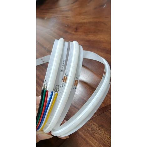 720 RGBCW COB LED Strip, Five Colors with Intelligent Color Adjustment, Decorative Ambient LED Strip for Ceiling Installation, Color Changing, 24V