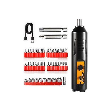 Elektrisches Schraubendreher-Set mit großem Akku, universelles Reparaturwerkzeug für die Geräteinstandsetzung (Set F) (1/5)
