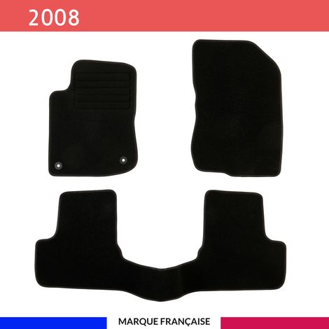 Tapis de voiture - Sur Mesure pour 2008 (2012 - 2019) - 3 pièces - Tapis de sol antidérapant pour automobile (1/4)