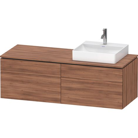 Duravit L-Cube Meuble sous-lavabo en console suspendu, avec plan (1/3)