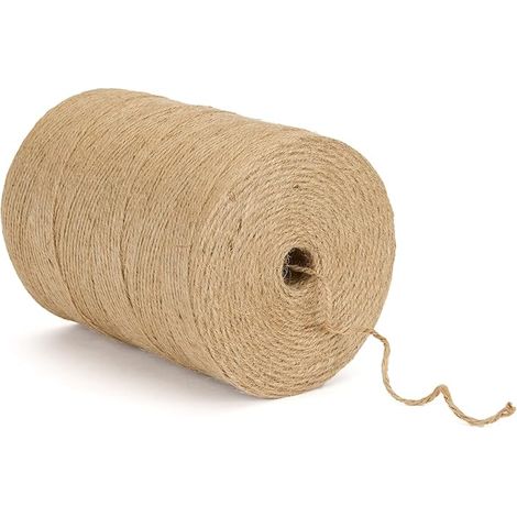 Filiyano-Ficelle de jute naturelle de 2 mm, bobine de 200 m, CJN34. Ficelle de chanvre épaisse idéale pour le jardinage, le tuteurage de plantes, les (1/4)