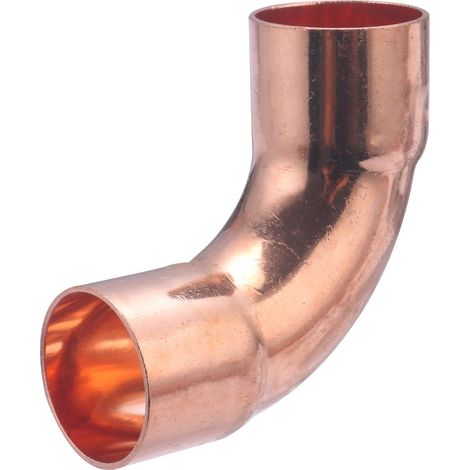 Curva 90° Gran Radio Doble Hembra Igual de Cobre para Soldar QUICK PLOMBERIE - Ø32 (1/4)