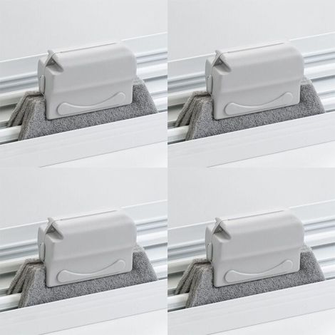 4pcs Brosse Fente Multifonction Brosse de Nettoyage de Fente de Fenêtre pour Porte Glissières de Fenêtre Salle de Bain Rainure de Fenêtre (gris) (1/5)