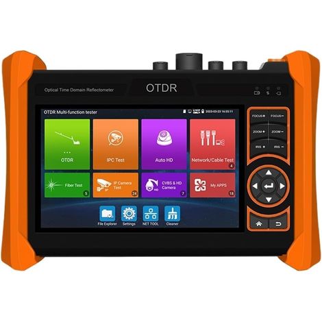 Testeur de vidéosurveillance prenant en charge la caméra IP Testeur De Caméra De Vidéosurveillance Ip 5.4 Pouces, Portable 4K H.265 8MP ADH/TVI/CVI OPM VFL, Testeur De Câble À Fiber, Combiné Avec OTDR (1/5)