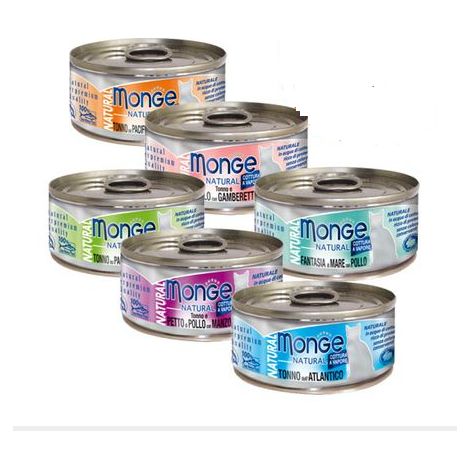 MONGE SCATOLETTA CIBO UMIDO GATTO SENIOR TONNO CON ACCIUGHINE IN JELLY 80GR (1/3)