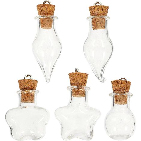 Rangement flottant en verre, 5 ensembles de bouteilles décoratives pour loisirs créatifs (1/5)