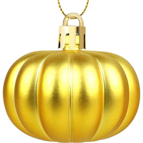 Boule Décorative Citrouille - Ornement Accroche Halloween Fête Des Récoltes Noël - Acrylique Mat - 12 Pièces (1/5)