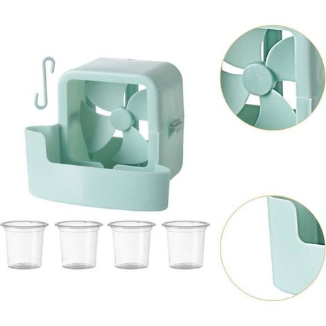 Ventilateur Glace Portable Blue Rafraîchissement Rapide Ajout Glaçons Pour Maison Bureau Extérieur Été Ventilo Glacé (1/5)