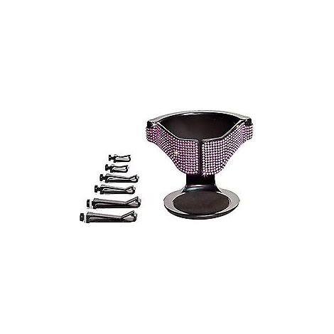 Bling Auto-Getränkehalter Lüftungsschlitz Universal-Flaschenhalter Verstellbarer Aufbewahrungsbehälter (Pink)