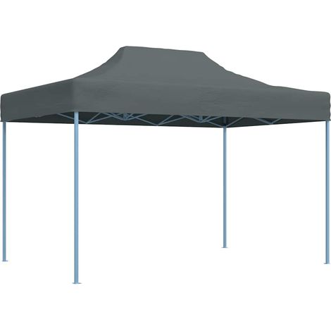 Tente de réception pliable Tonnelle de Jardin - Rapide à Installer 3x4 m Acier Anthracite BV279443 - BonneVie (1/5)
