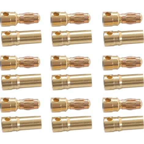 30 Paar Bananenstecker, vergoldet, korrosionsbeständig, Messing, Stecker-Buchsen-Set (1/5)