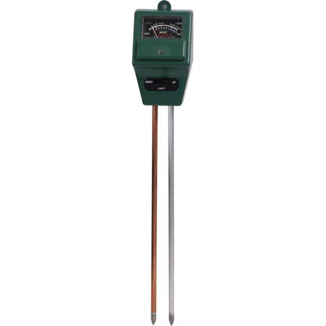 Testeur de pH et de lumière 3 en 1 pour le sol, idéal pour les plantes, les fleurs et les bonsaïs. Outil de surveillance du sol, analyseur de pH pour jardin, pelouse, ferme, intérieur et extérieur. Fo (1/5)