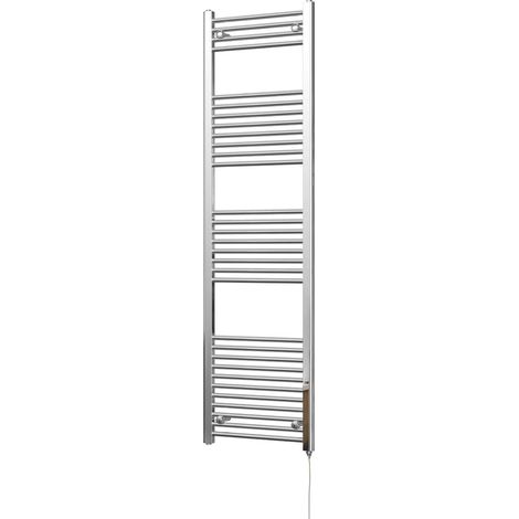 Zennor - Chrome Electric Towel Rail H1800mm x W500mm Straight 500w Standard (1/3)