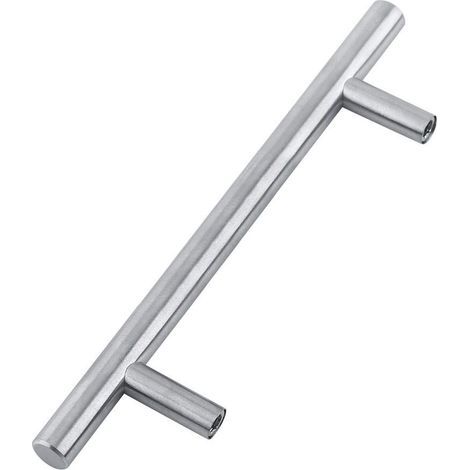 Poignées pour meubles de 150 mm Poignée pour armoires de cuisine avec barre Poignée en acier inoxydable T Bar avec vis de fixation. (1/3)
