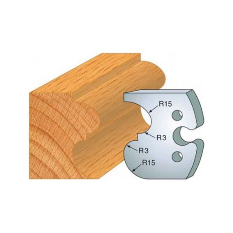 JEU DE 2 FERS PROFILES ACIER HT.50MM N°216