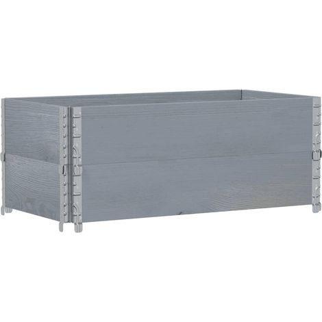 Maison Exclusive - Pflanzkasten Grau 100x50 cm Massivholz Kiefer