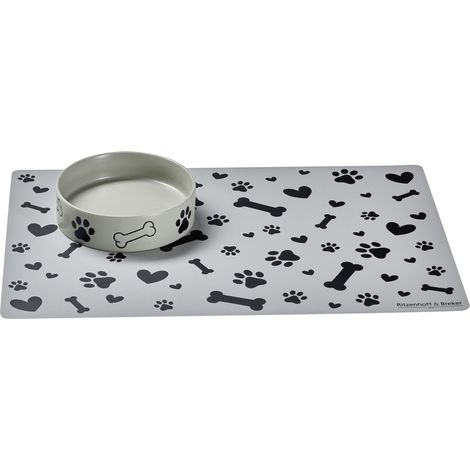 MIKA DOG GAMELLE POUR CHIEN AVEC TAPIS DE GAMELLE, GRIS, 350 ML RITZENHOFF & BREKER HUNDENAPF