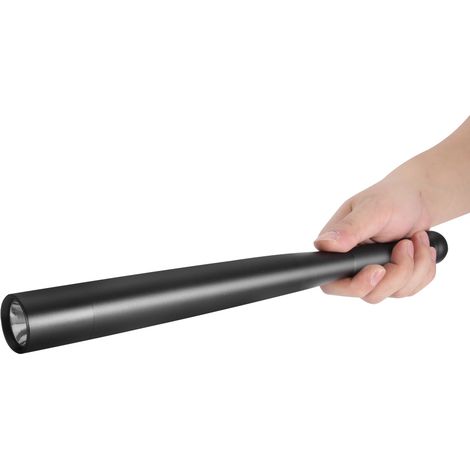 Lampe torche d'extérieur haute luminosité en forme de batte de baseball, idéale pour les patrouilles, le camping et les situations d'urgence (39 cm). (1/5)