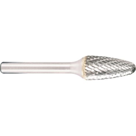 Projahn Hartmetallfräser, Form F Rundbogen d1 9.6 mm, Schaftd. 6.0 mm Schnellfrässchliff für Aluminium (1/5)