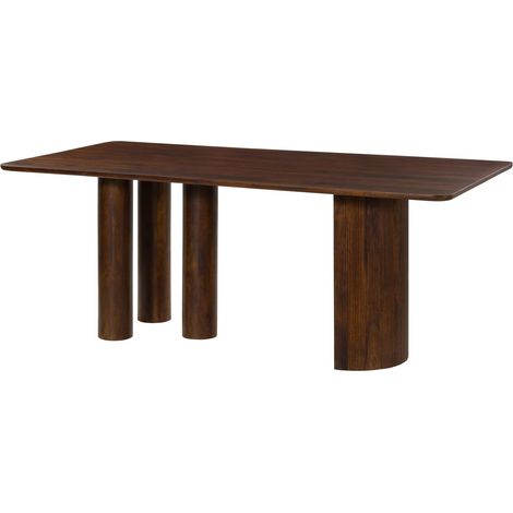 Esstisch Mango 200x100x77 dunkelbraun lackiert FLORENZ 211