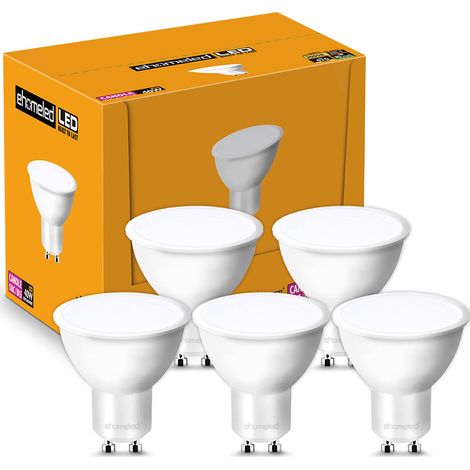 Filiyano-Lot de 12 ampoules LED GU10, équivalent 5 W, 3000 K, 400 lm, angle de diffusion 120°, 220-240 V CA, non dimmables, sans scintillement (1/5)