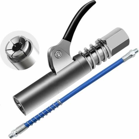 Raccordo per ingrassatore HIQE-FL, accoppiatore originale per ugello della pompa del grasso, ugello della pompa del grasso, ingrassatori, accoppiatore per ingrassatore (A) (1/4)