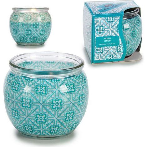 Set di 12 candele profumate in vetro - Lino Fresco (1/4)