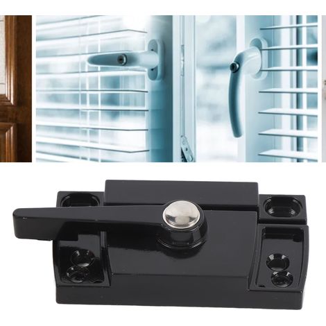 Nockenschloss für Schiebefenster – Zink & Aluminium – Schwarz – 2er-Pack (1/5)